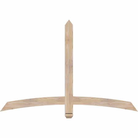 Ekena Millwork Bellingham Smooth Timber Gable Bracket, Douglas Fir, 60"W x 40"H x 1 1/2"D x 3 1/2"F, 16/12 Pitch GBW060X40X0204BEL00SDF
